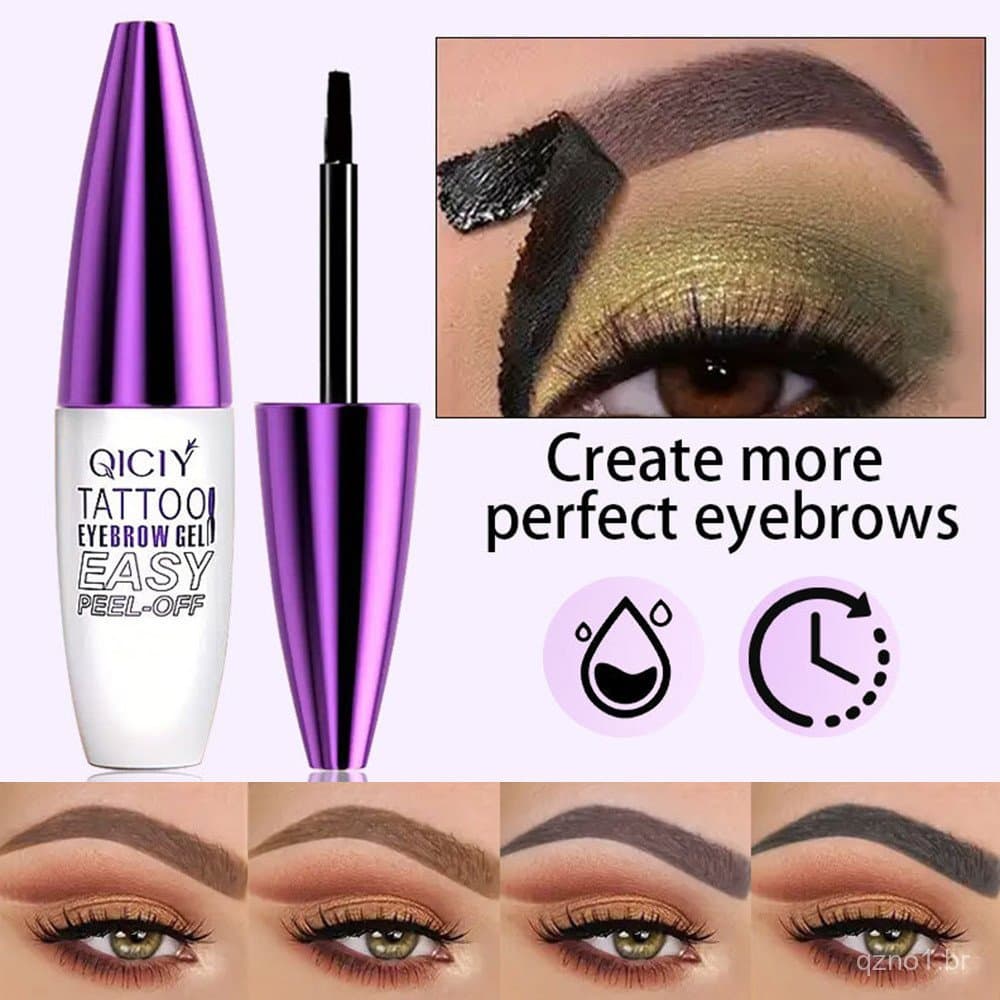 Gel Iluminador para Sobrancelhas, Maquiagem Semi-Permanente Removível, Produto de Beleza