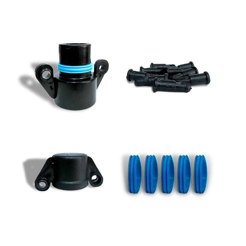 KIT FECHAMENTO ENCAIXE/AZUL COMPLETO P/ COLETOR TS SOLAR