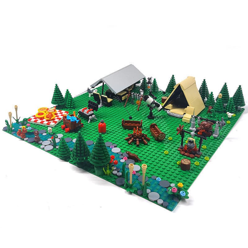 Lego Creator MOC City Camping Tent Churrasqueira Conjuntos de Tendas Blocos de Brinquedo para Crianças Presentes 9BNQ