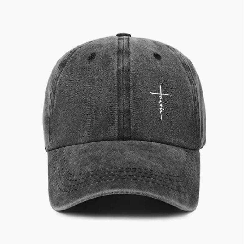 Boné de Beisebol de Denim Lavado Estilo Retrô, Boné Snapback Resistente à Água, Boné Macio, Respirável e Ajustável, Boné