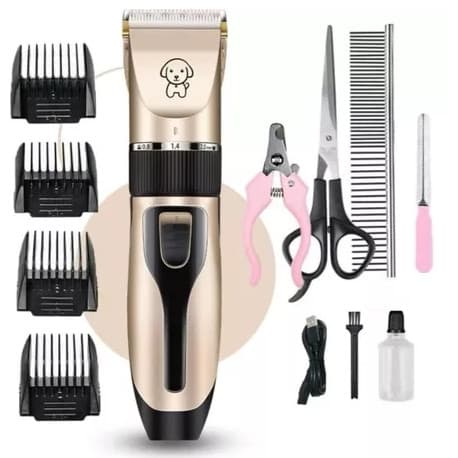 Kit 11 Peças Máquina De Tosar Cachorro Profissional Pet De Corte Cabelo Tosador de Cães Pet