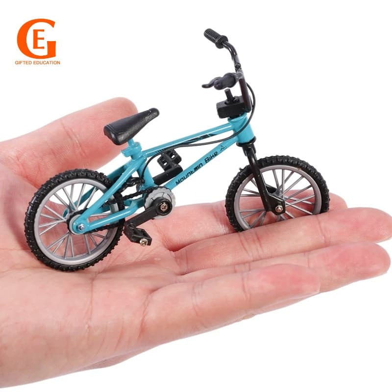 Mini Bicicleta De Dedo De Liga Modelo Com Simulação De Freio Metal Coleção De Brinquedos Para Crianças