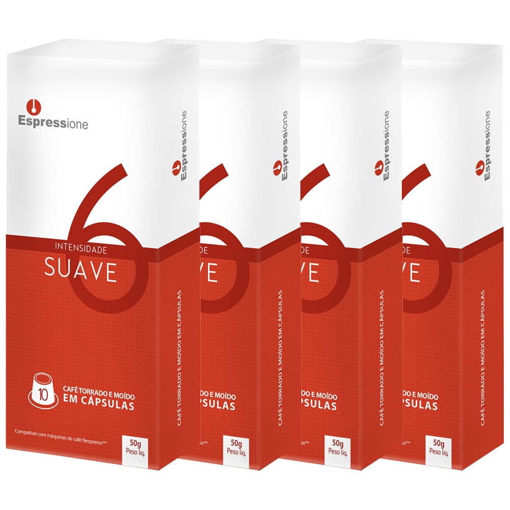 Capsulas de caf茅 compat铆veis Nespresso Espressione Suave - 40 C谩psulas