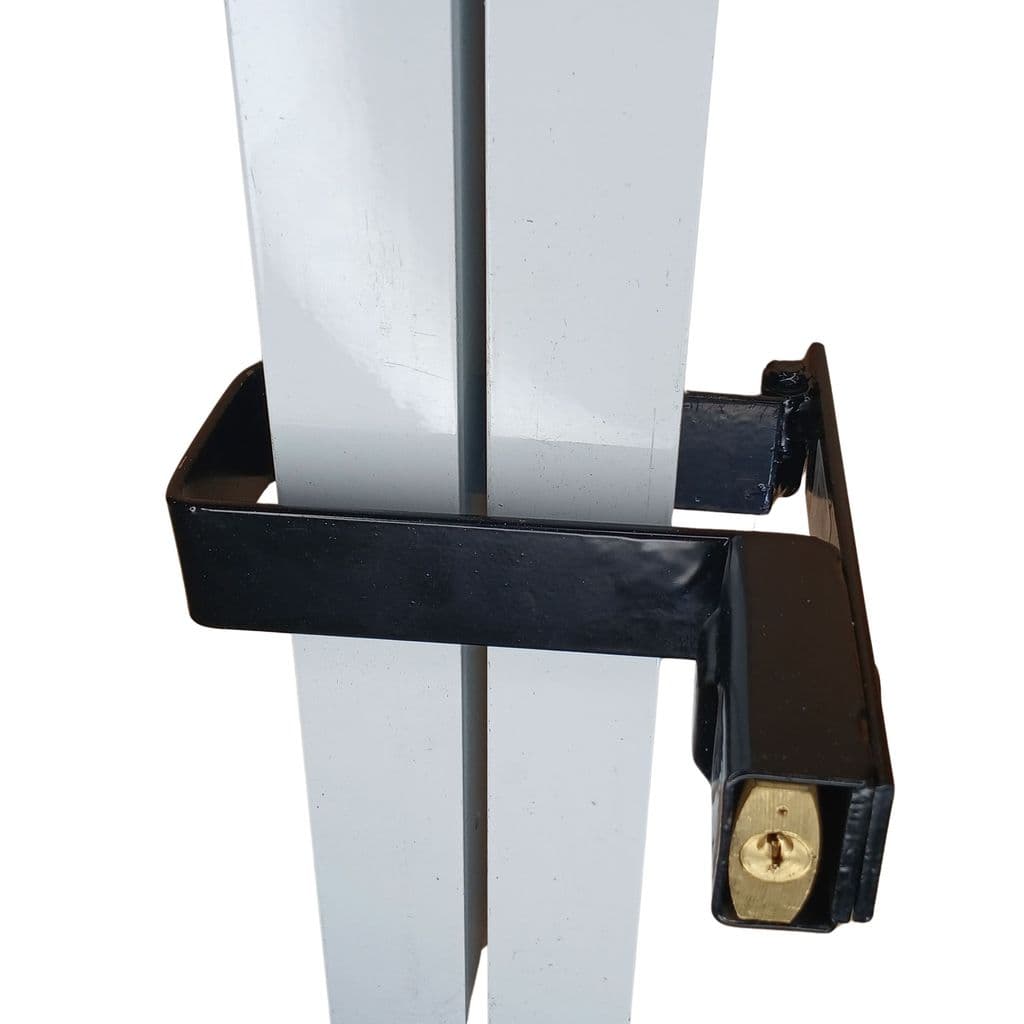 Trava portão de garagem reforçada para cadeado 30mm medida 5cm x 12cm