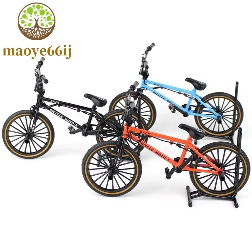MAOYE66 Mini Bicicleta De Dedo , Brinquedo Modelo De Metal De Liga Fundida , Simulação Dublê Em Escala 1 : 8