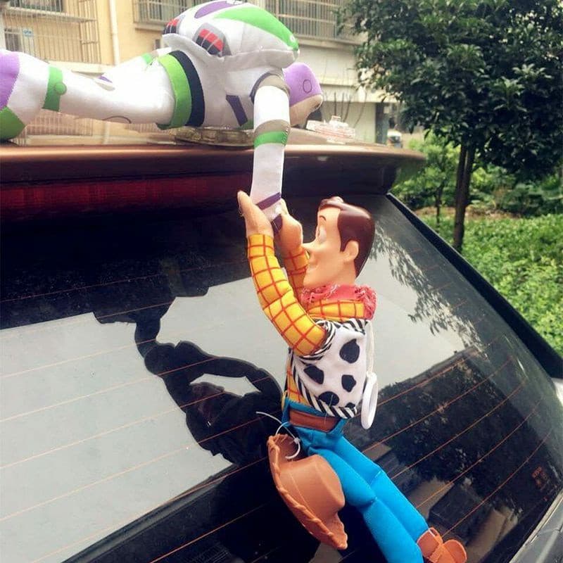 Boneco de Pelúcia FKDR E Buzz Woody Car, Artesanato Fino, Disponível com ou sem Adesivos, Perfeito para Fãs B4W0