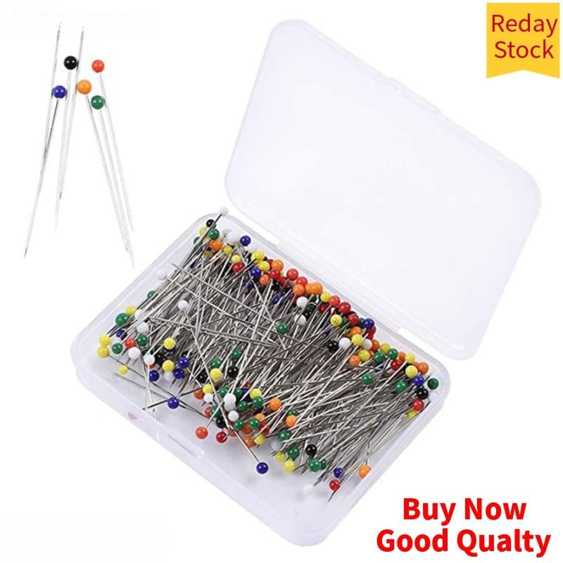 250 Peças De Pinos De Cabeça De Vidro Bola Redonda Multicolorida De 38 Mm Para Artesanato DBGI