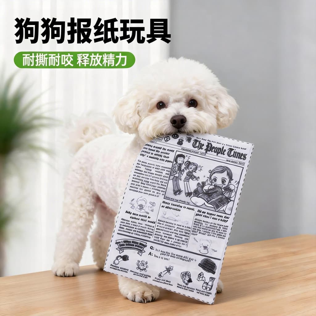 Brinquedo do cão som papel jornal filhote de cachorro auto-feliz tédio alívio ferramenta útil resistente à mordida Molar