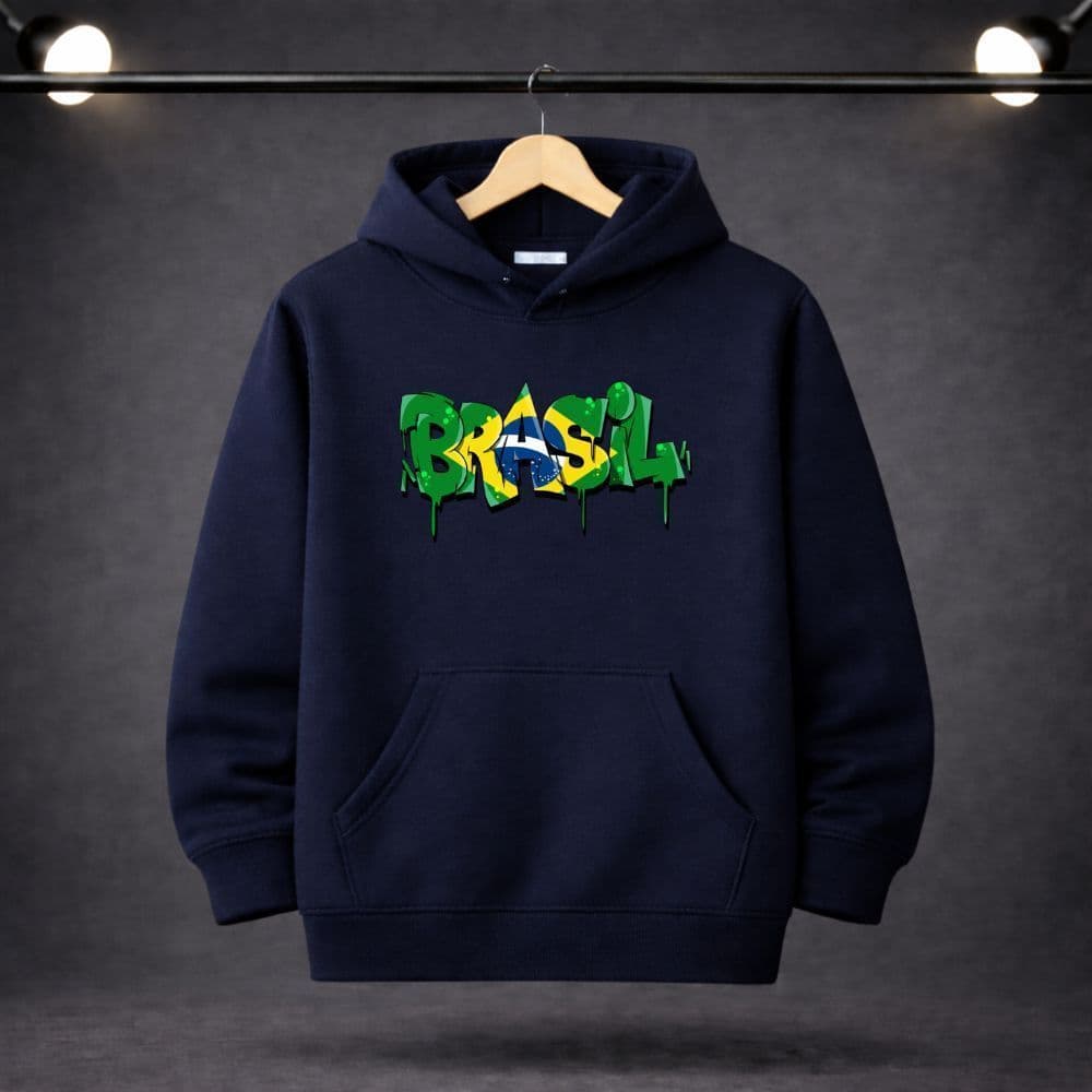 Moletom canguru masculino brasil copa 2026 blusa de frio premium