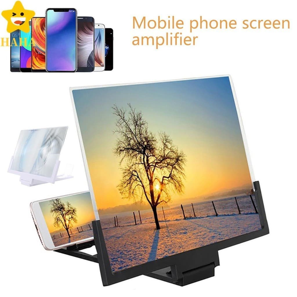 Amplificador De Tela Portátil 3D De 14 Polegadas Proteção Contra Radiação Para Telefone Celular Vídeo HD Suporte De Lupa