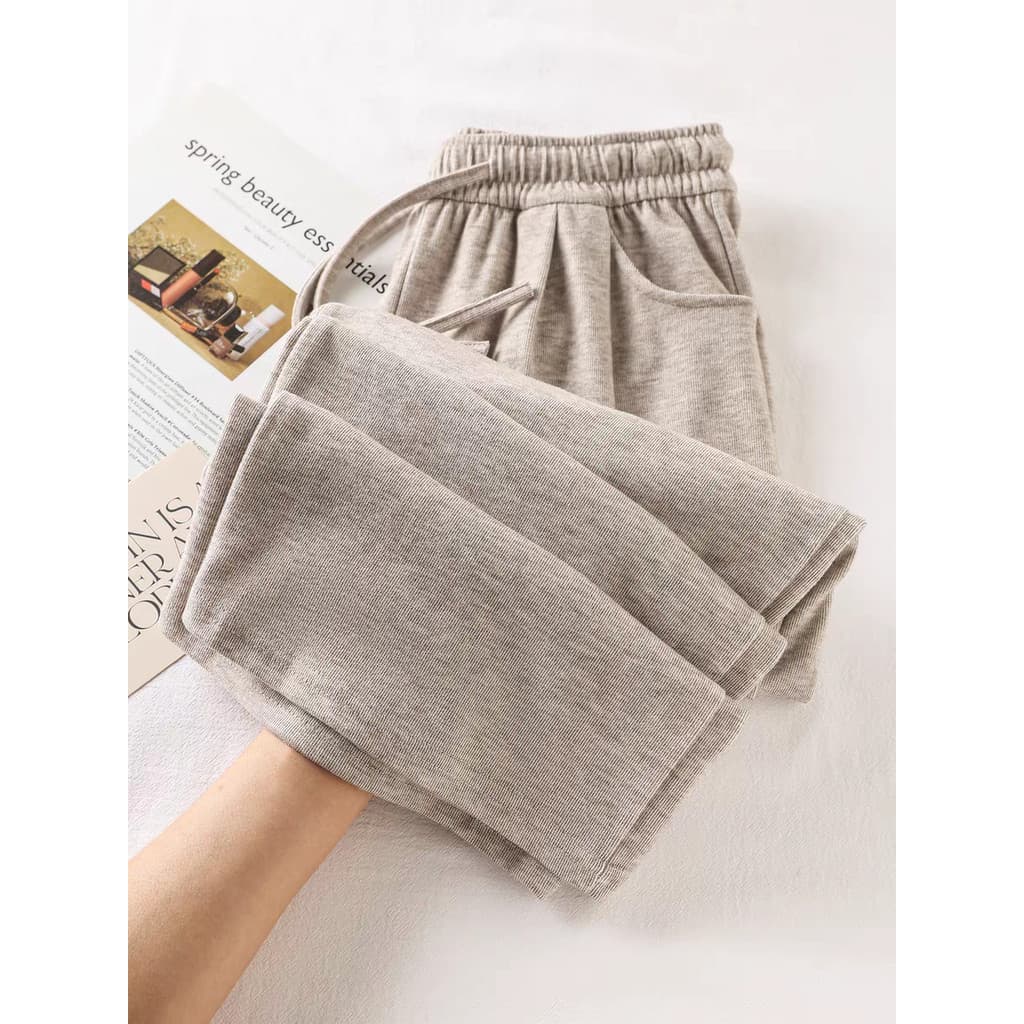 Primavera verão novo estilo confortável All-Match calças de arroz glutinoso Drape calças retas calças casuais homens mul