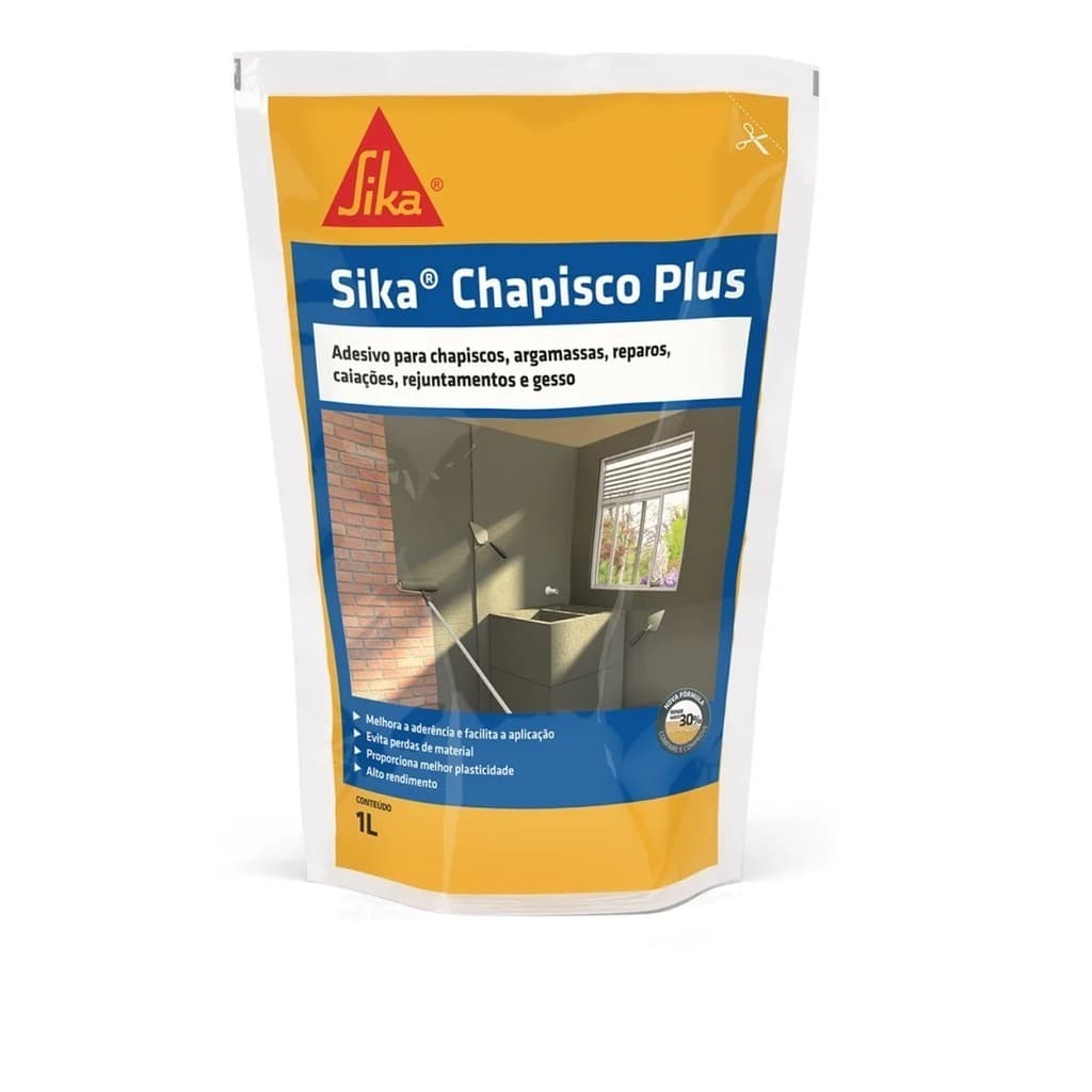 Sika Chapisco Plus Adesivo Chapisco e Argamassas - Sika 1L