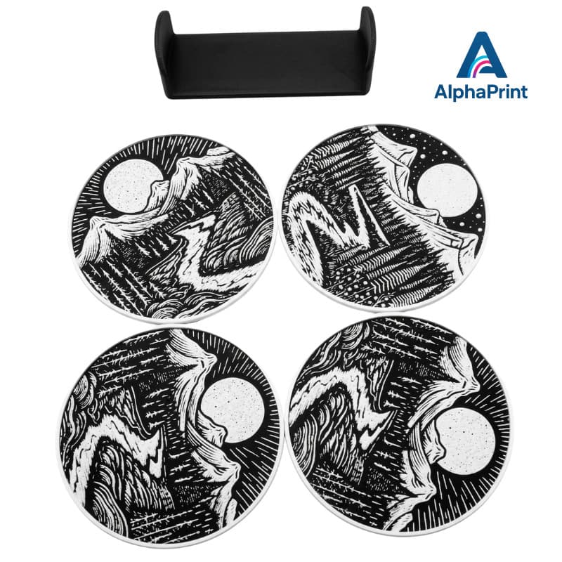 Porta Copos Decorativo com Suporte Kit 4/6/8 Peças Mesa Posta Cozinha