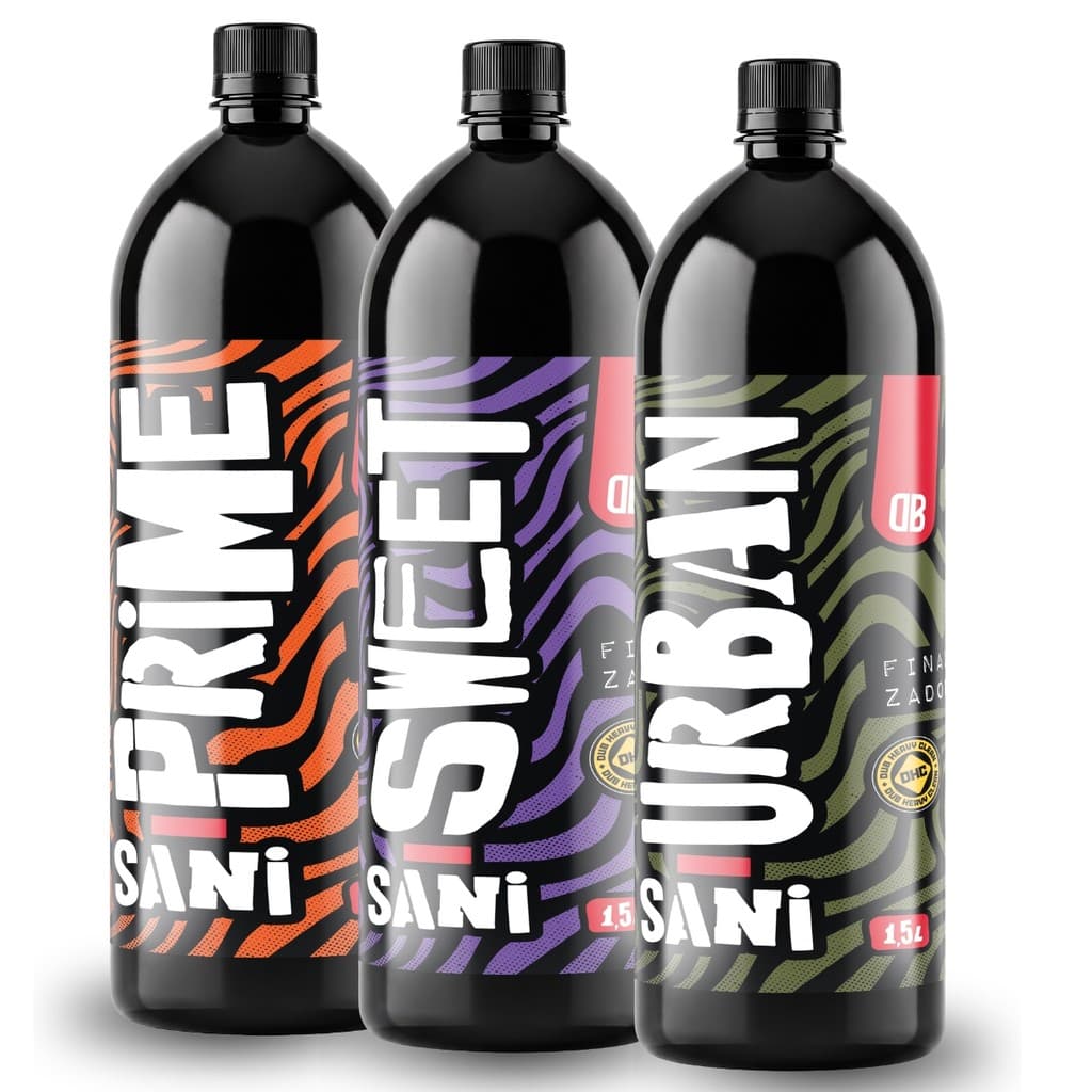 Kit 3 Finalizadores Automotivos Dub Boyz Linha Sani 1,5L Tecido Carpete Teto Aroma Neutraliza Odor