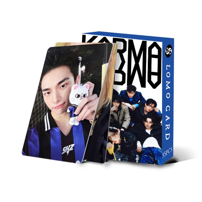 55pcs STRAY KIDS KARMA Lomo Cartões 4o Álbum Oco SKZ Mixtape Dominado HOP HIP HYUNJIN FELIX BANGCHAN Photocards Straykid