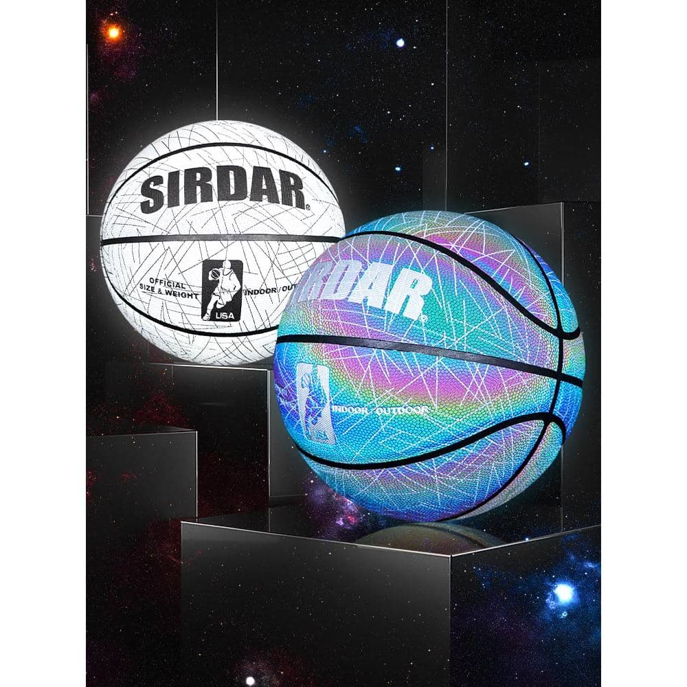 Basquete reflexivo luminoso céu estrelado legal No. 7 Edição Limitada Influenciador Tanabata Basquete Presente Letras Cr
