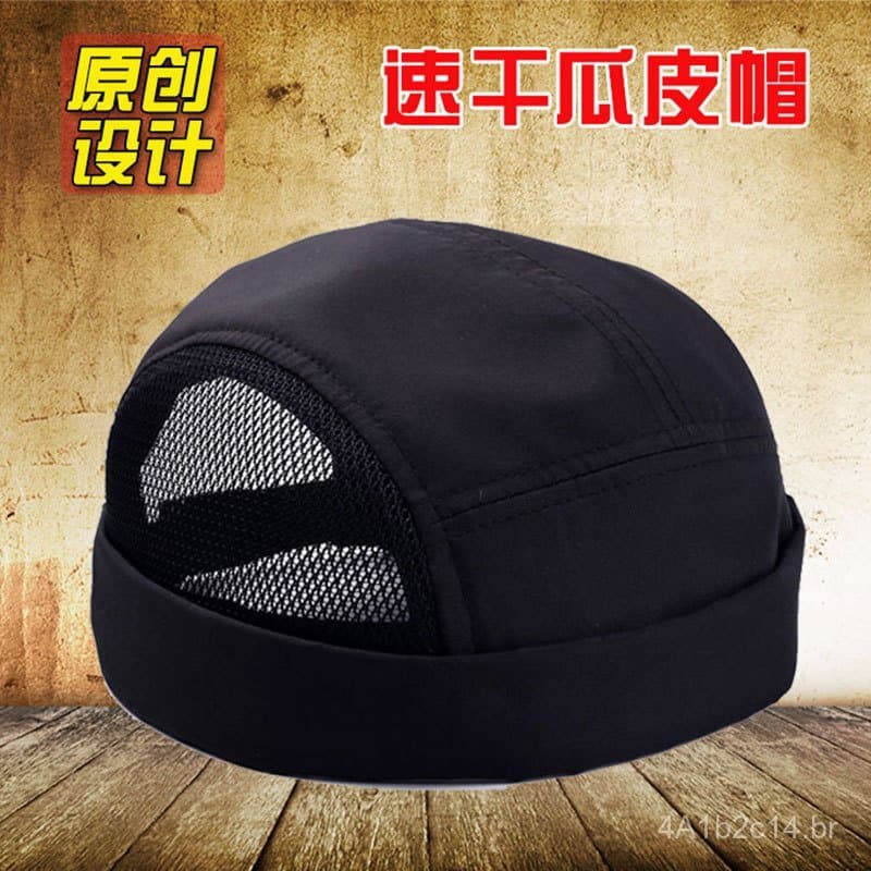 Boné masculino sem aba, boné casual de verão, boné feminino fino e moderno de secagem rápida, boné masculino ultra-fino,