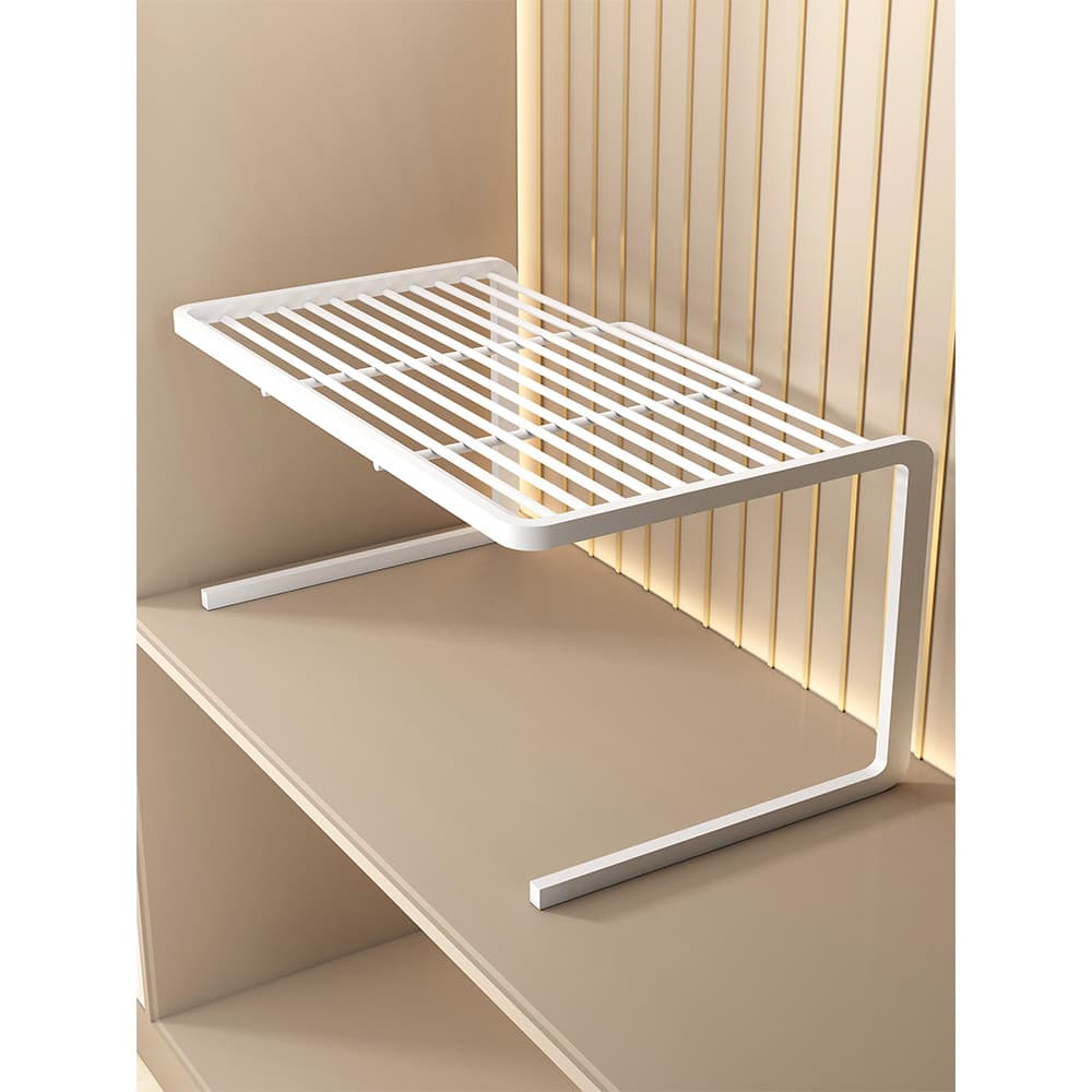 Rack de sapato de armazenamento ferramenta útil economia de espaço dupla camada ajustável suporte de sapato armário de s