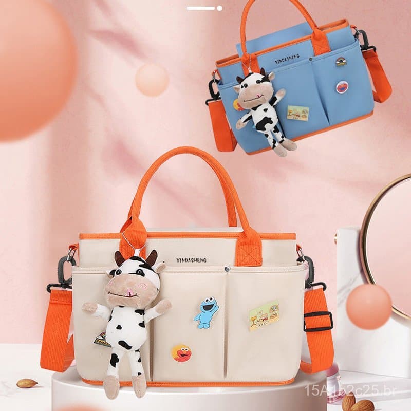 Nova bolsa multifuncional para mães, bolsa térmica para armazenamento de leite, bolsa de maternidade de grande capacidad