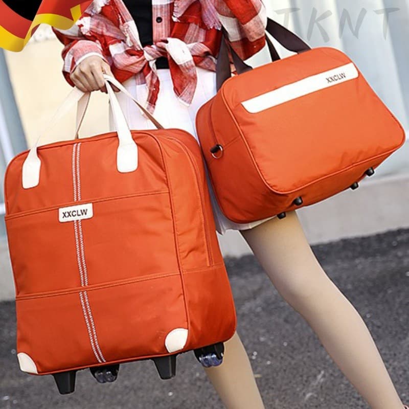 Simples saco de viagem feminino carrinho saco portátil grande capacidade leve bagagem masculino versão coreana caso de e