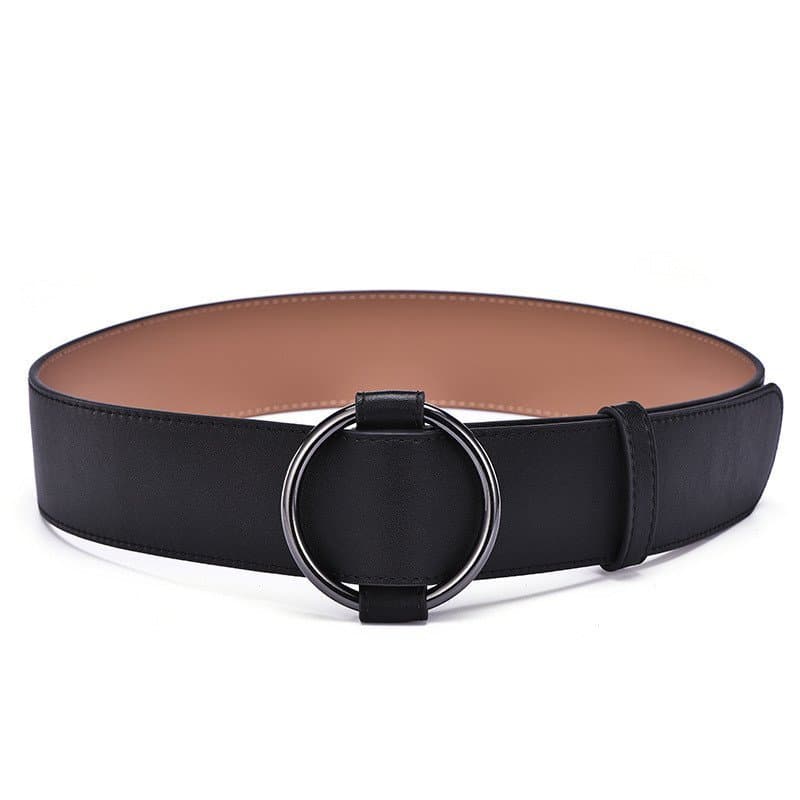 Preço Especial em Promoção: Cinto Largo Feminino de Couro Genuíno Estilo Coreano para Decoração de Casacos, Direto do Fa