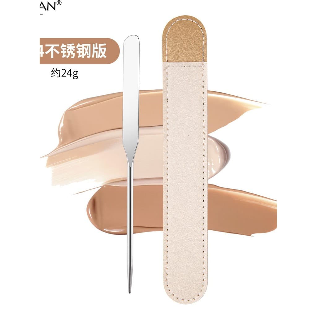 Novo estilo pá de base cor vara 304 aço inoxidável paleta de cores faca Manicure paleta de cores conjunto espátula mexen