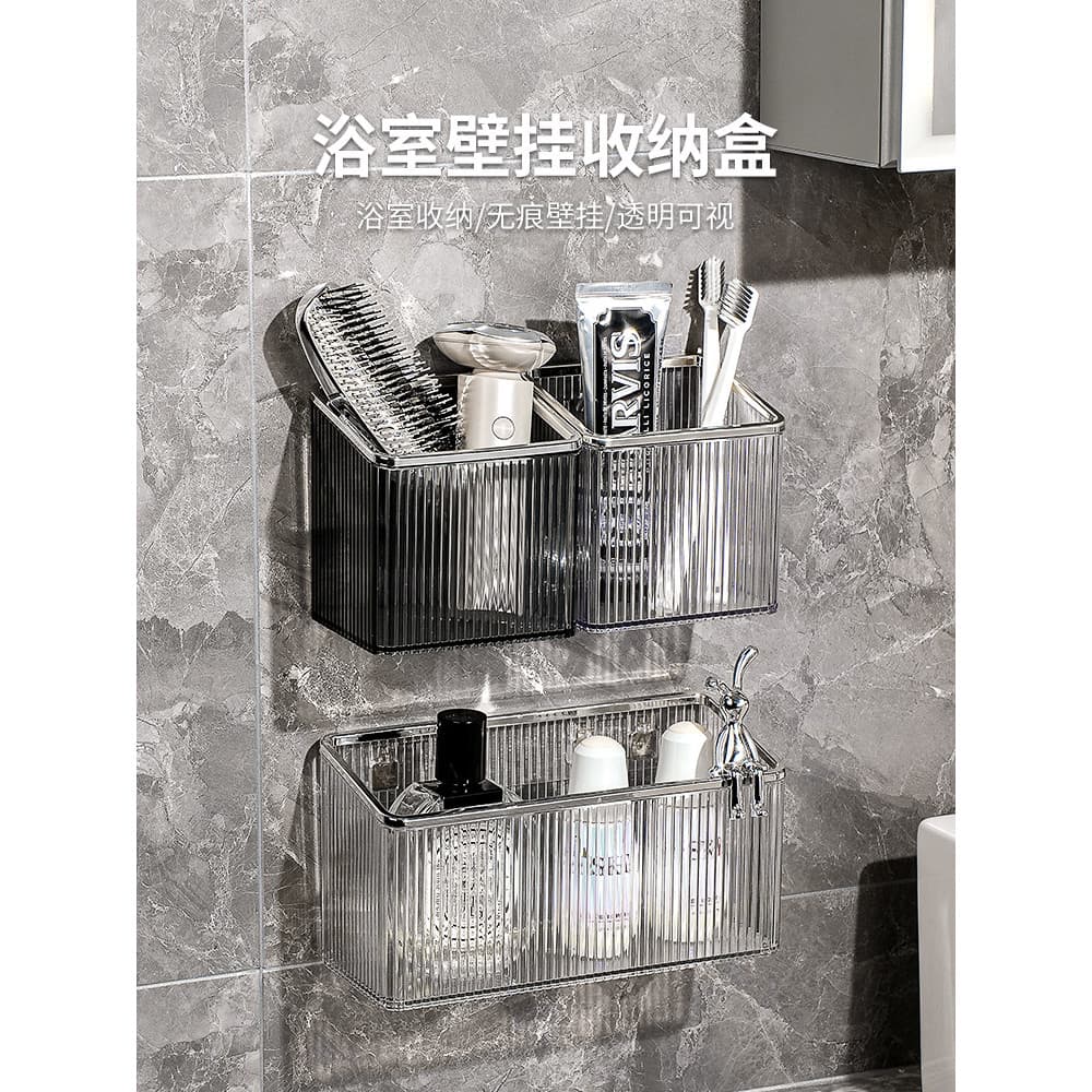 Rack de pente de vaso sanitário para banheiro, sem perfuração, montado na parede, navalha, escova de dentes, tubo de arm