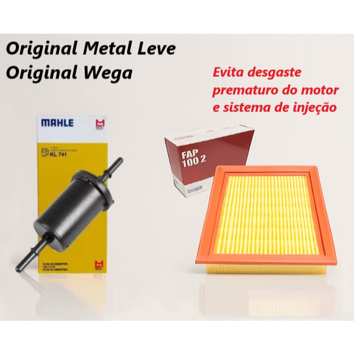 Kit Filtro Ar Modelo Original Honda Filtro de Combustível Flex Titan Fan Mix 150 Xre 190 Bros 150