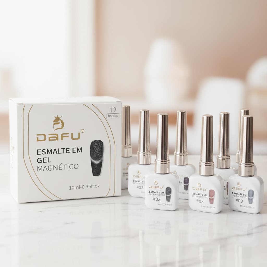Esmalte em Gel Magnético DAFU 10ml “Olho de Gato” UV/LED Brilho Premium