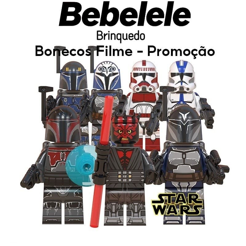 Mini blocos de construção, Star Wars, bonecos de brinquedo, presentes de aniversário