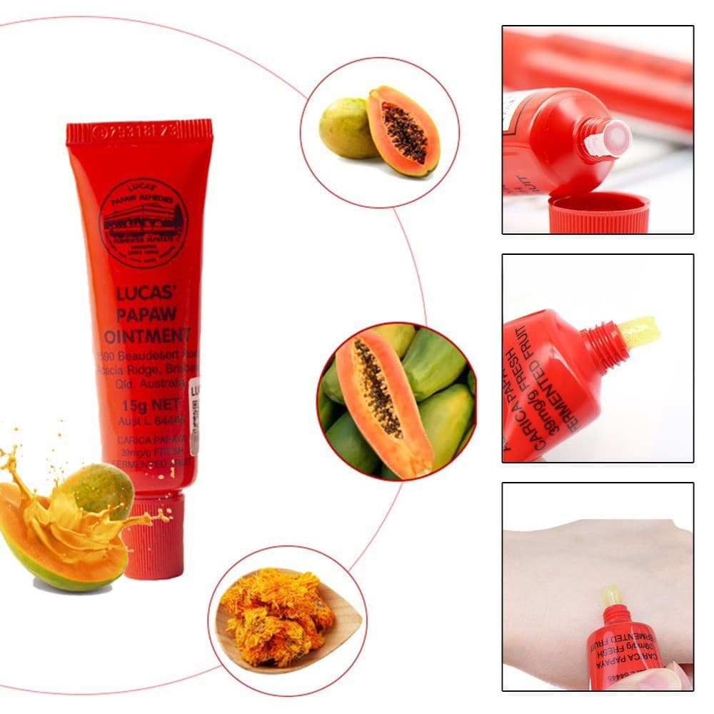 Novo Pomada Lucas Papaw 25g Multiuso: Bálsamo Labial, Creme para Assaduras e Reparador de Pele e Feridas