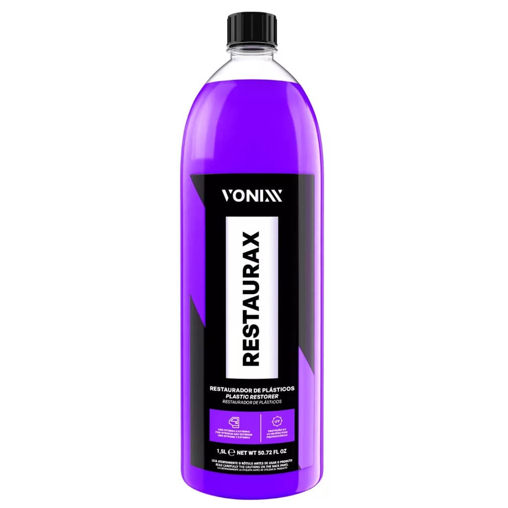 Restaurax 1,5L Vonixx Restaura Plásticos Internos e Externos