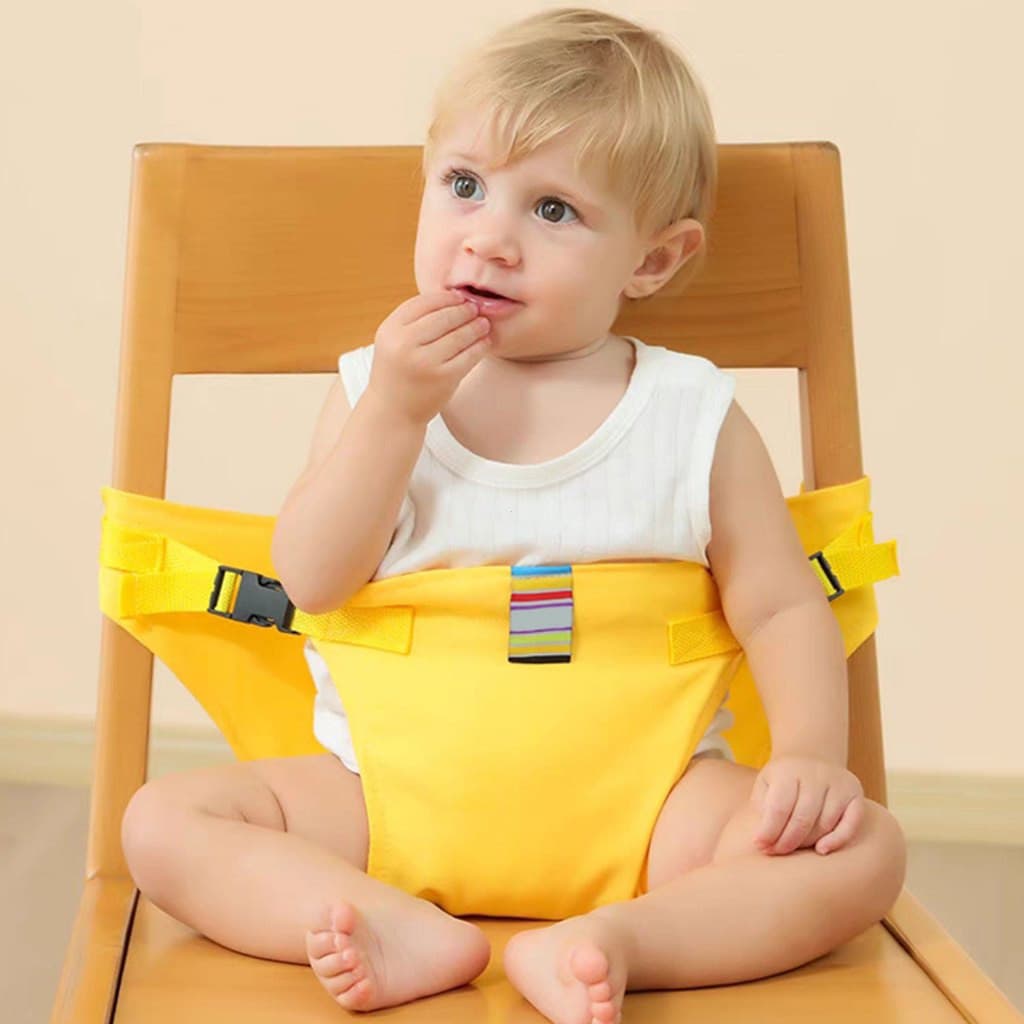 Cadeira de Bebê Portátil e Dobrável para Crianças com Cinto Lavável