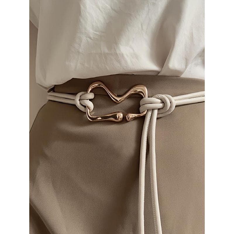 Retro cintura corda atado cinto acessórios decoração feminina combinando vestido corda preta cinto cintura fina corrente