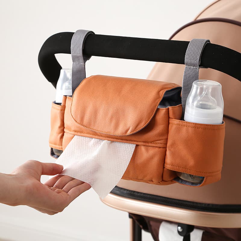 Saco De Armazenamento Multiuso Para Carrinho De Mamãe , Cesta Organizadora Universal Bebê , Acessório Portátil Passeios