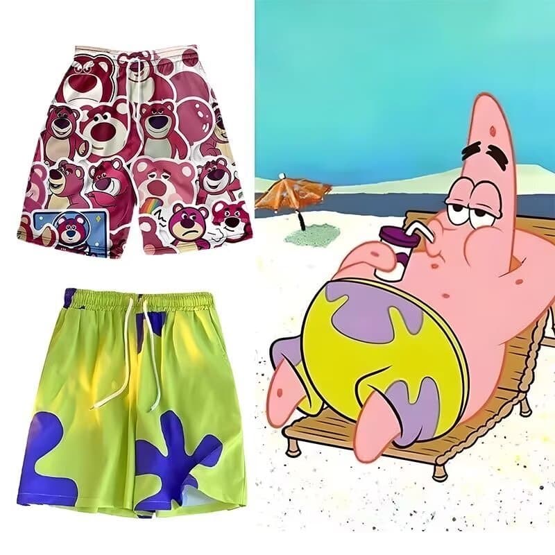 Pai Daxing All-Match Shorts masculino verão férias à beira-mar troncos de natação pode ser lançado calças de praia solta
