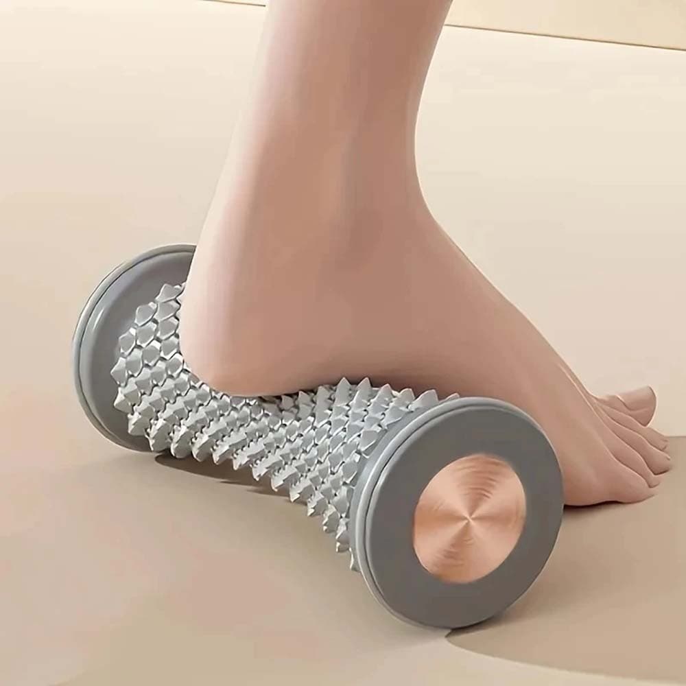Manual Foot Massage Roller, Plantar Fasciitis Pain Relief, Deep Tissue Muscle Relaxer for Fitness & Daily Use