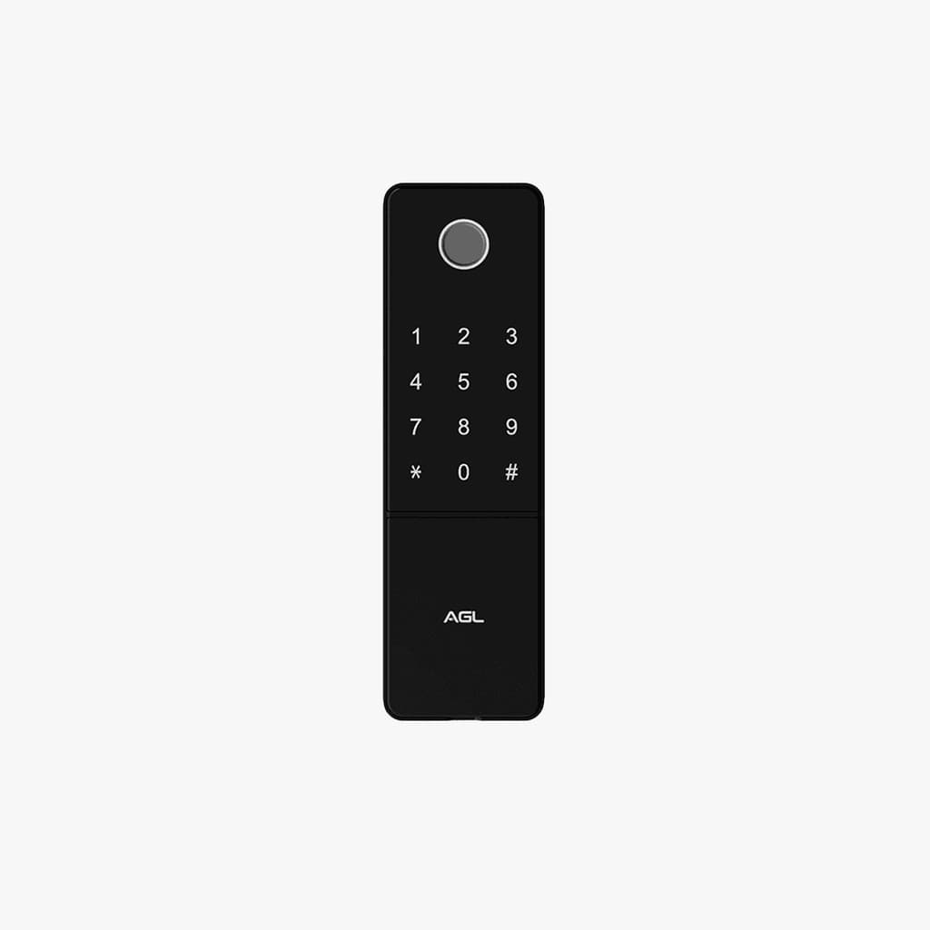 Fechadura Digital AGL T12-S Preta Biometria Senha RFID App AGL Home