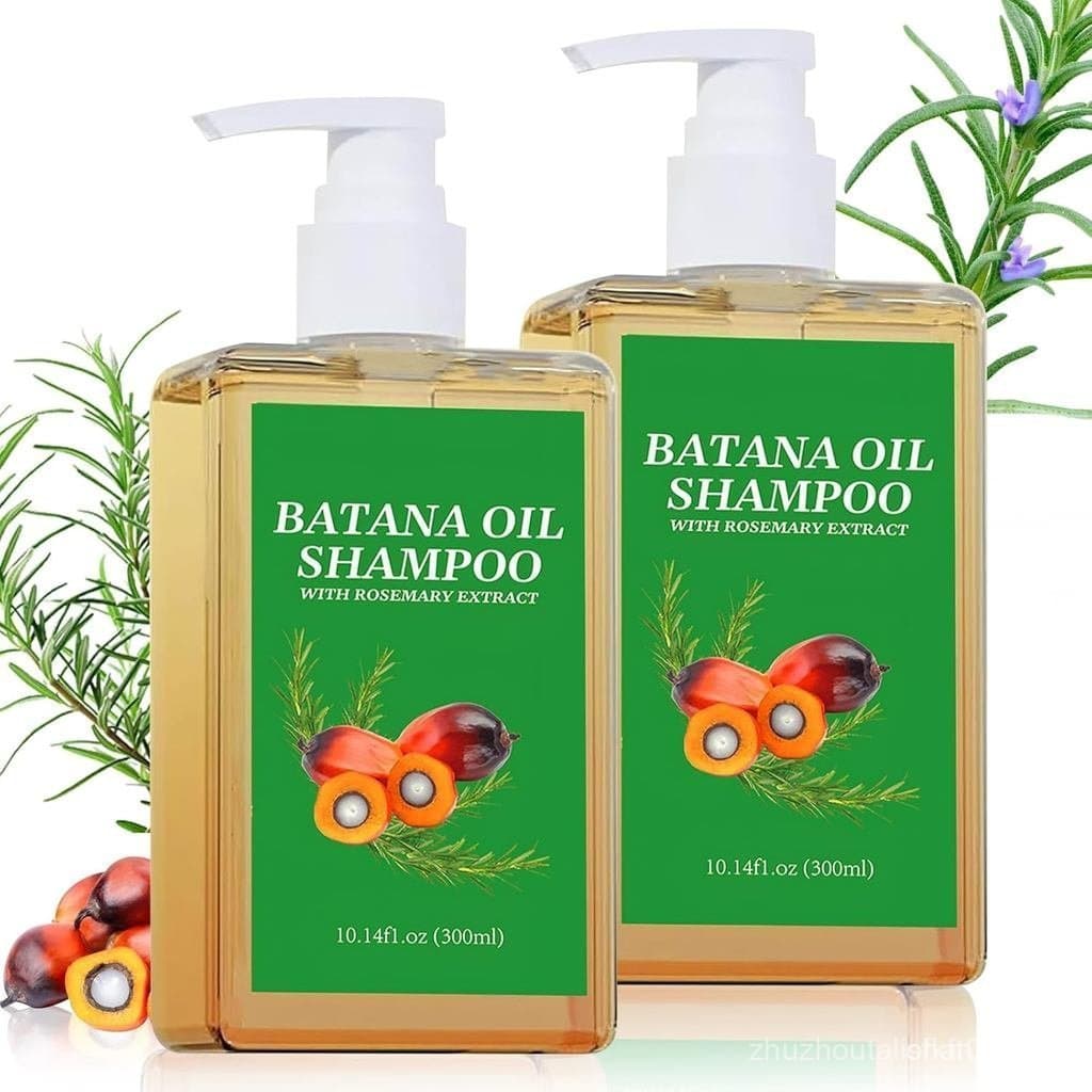 2 unidades de Shampoo de Óleo de Batana para Crescimento Capilar, Shampoo de Alecrim para Cabelos Ralos, Nutritivo e Reg