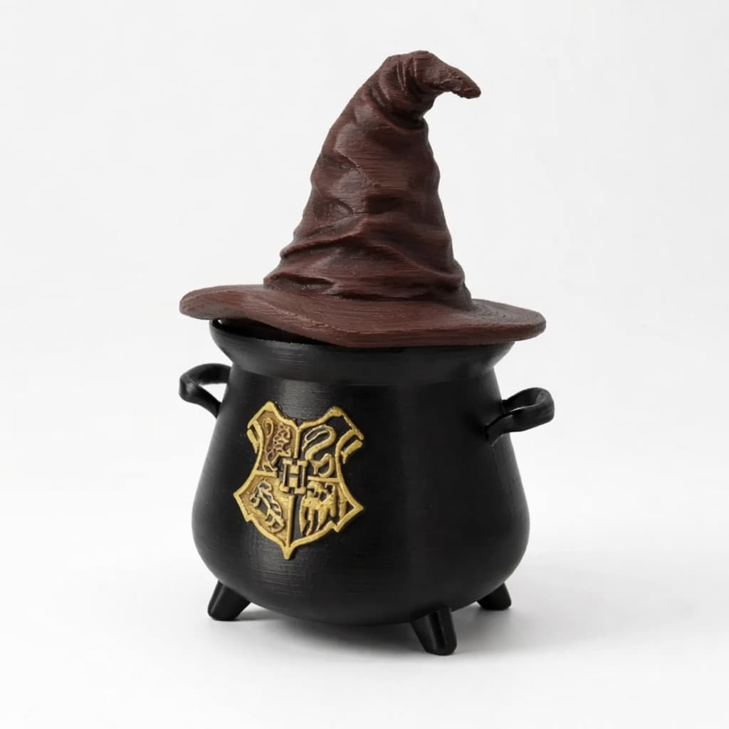 Caldeirão Harry Potter 3D Chapéu Seletor Organizador