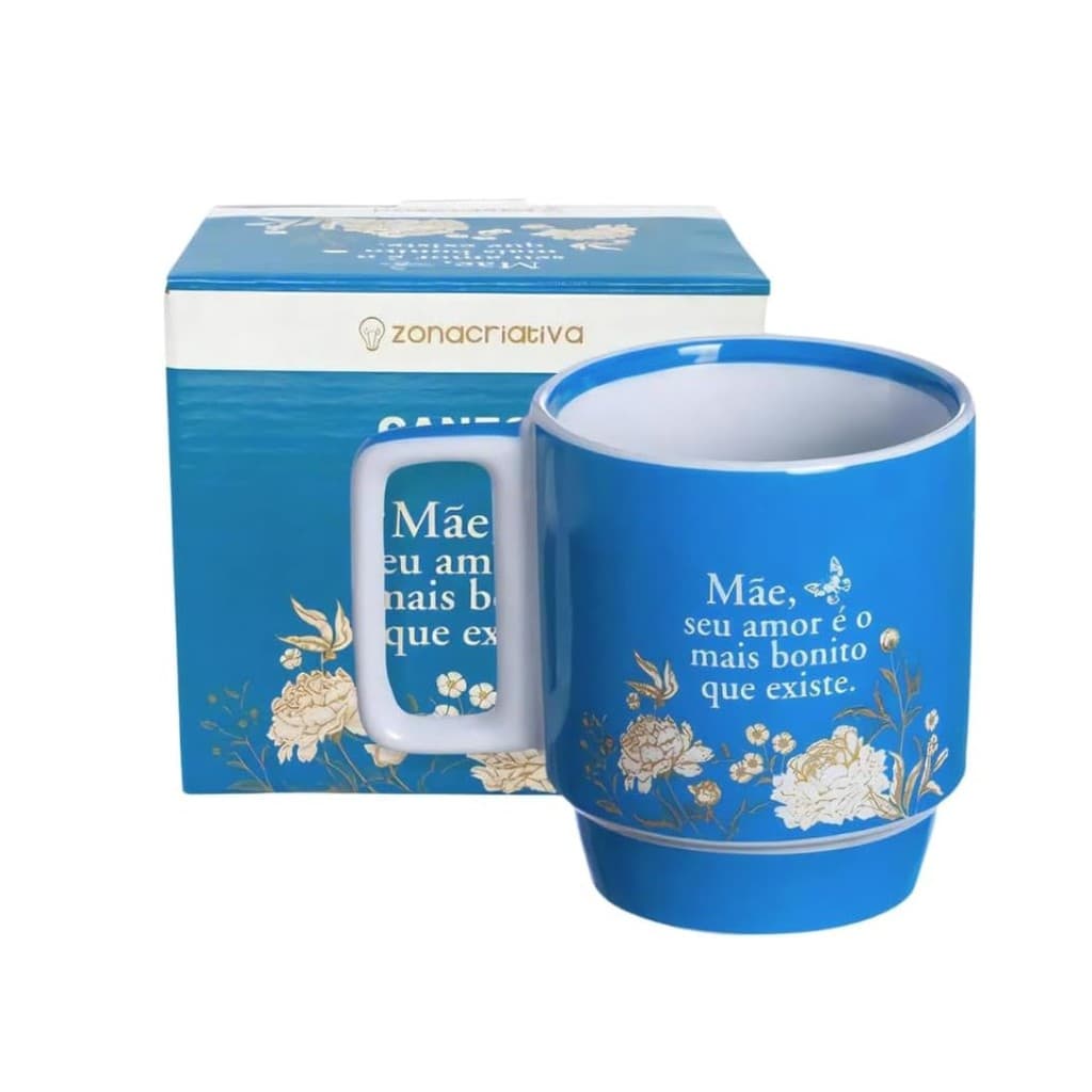 CANECA TINA 400ML MÃE AMOR VERDADEIRO - ZONA CRIATIVA