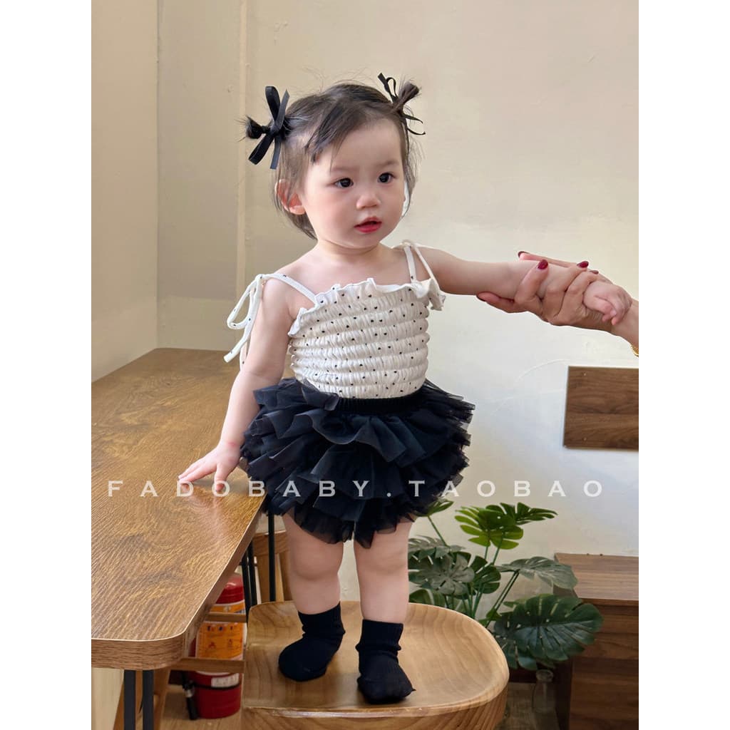 Bebê terno de verão estilingue tutu saia bebê vestido de verão vestido de princesa Pettiskirt roupas da menina do bebê t