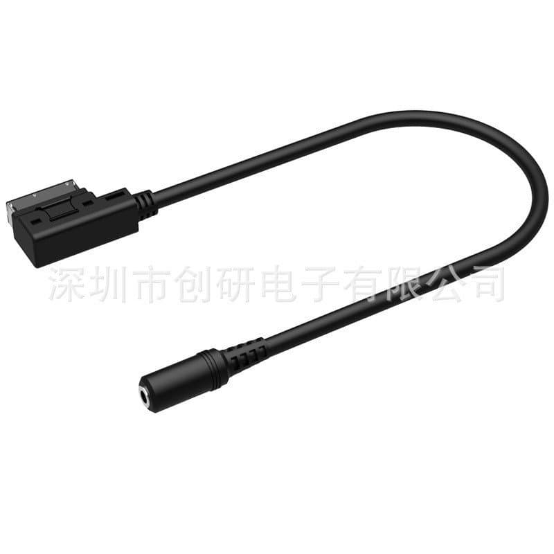 Adequado para cabo de transmissão de áudio de 3,5 mm de entrada de fone de ouvido AMI para AUX IN para Volkswagen, Audi,
