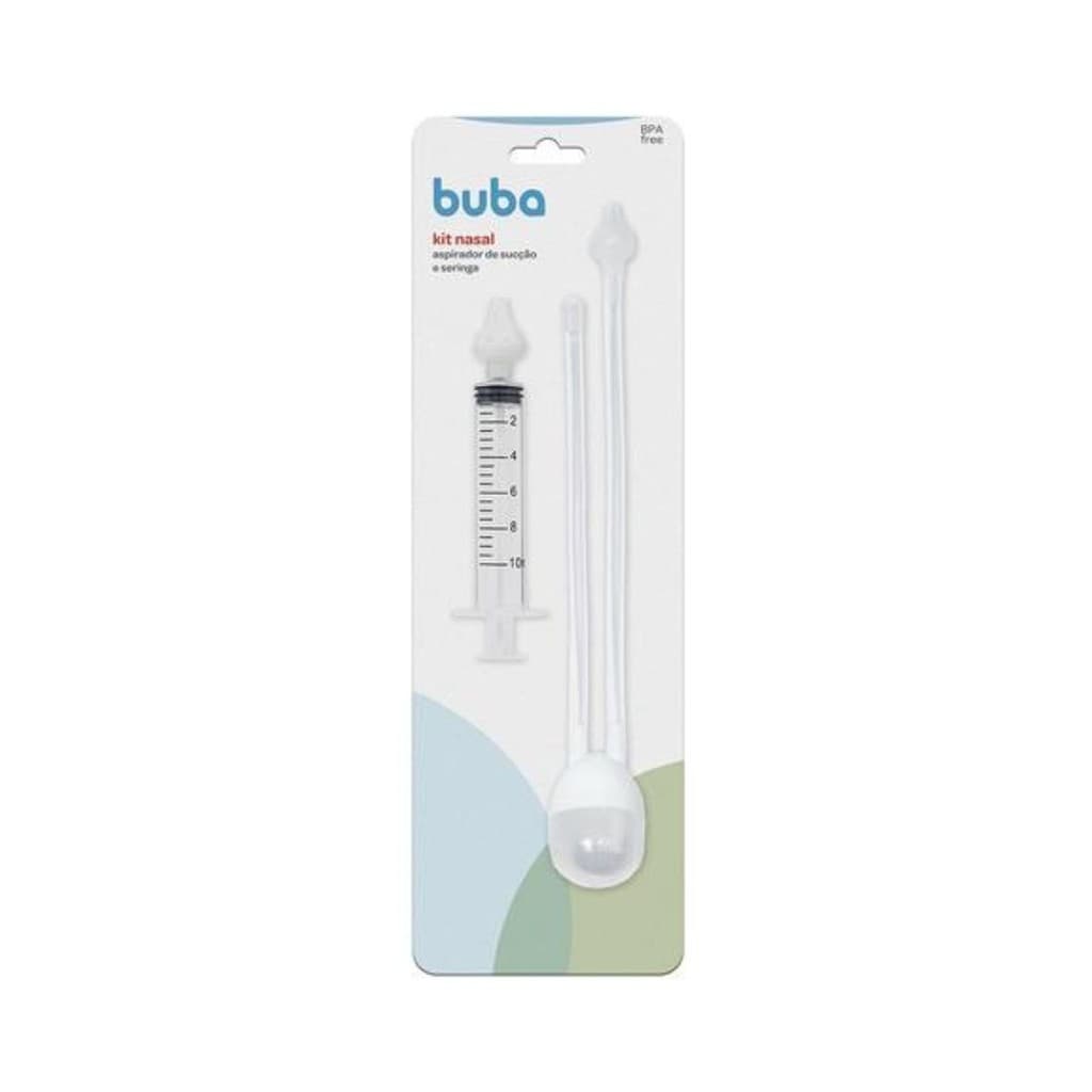 Kit Aspirador Nasal + Seringa Buba - Kit Nasal para Bebês sem BPA | Higiene Respiratória