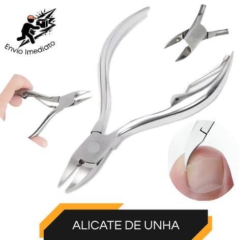 Alicate de Unha Profissional Inox Cortador de Unhas Manicure e Pedicure