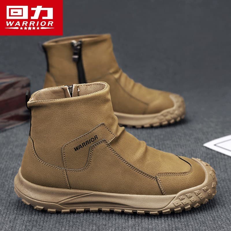 Puxar para trás sapatos masculinos primavera de alta qualidade impermeável antiderrapante resistente ao desgaste seguro