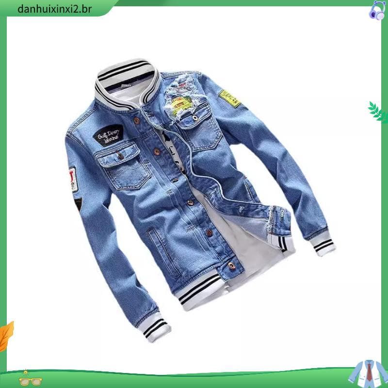 Novo Roupas Masculinas D Jaqueta Masculina Jeans Moda Outono Casacos Masculinos Frescos Casaco De Primavera Casual Outw