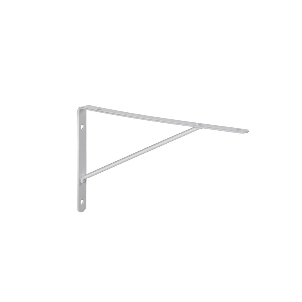 12x Suportes Mão francesa Leve 30cm até 35kg Branco Multiv