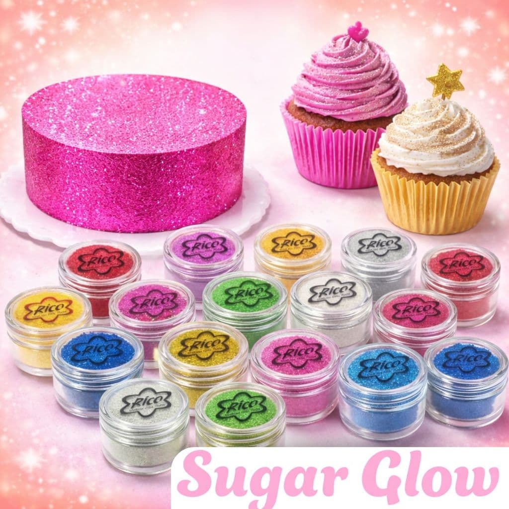sugar glow Para Decoração de bolos e doces Várias Cores 10 gramas