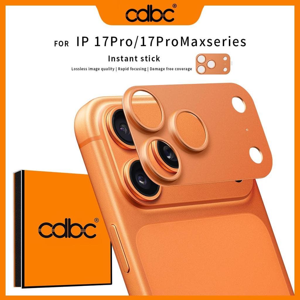 Protetor De Lente De Câmera De Metal Esculpido Em 3D Compatível Com iPhone 17 Pro/Max.base Sem Vidro